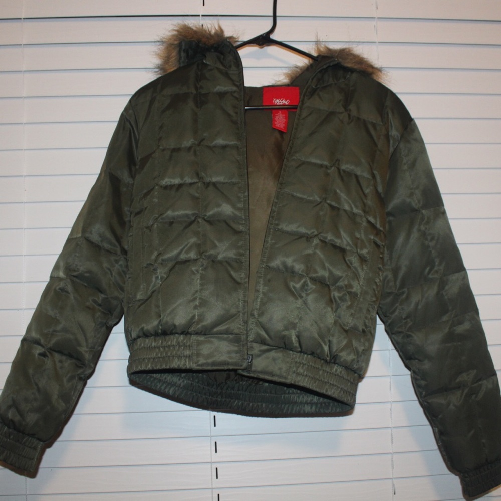 Mossimo Green Puff Fashion Winter Coat